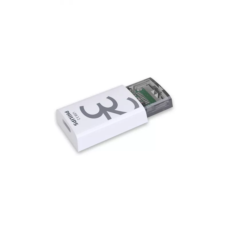 Philips Click USB-mälupulk 32 GB USB USB-C 3.2 Gen 1 (3.1 Gen 1) Läbipaistev, Valge