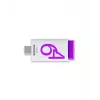 Philips Click USB-mälupulk 64 GB USB USB-C 3.2 Gen 1 (3.1 Gen 1) Violetne, Valge