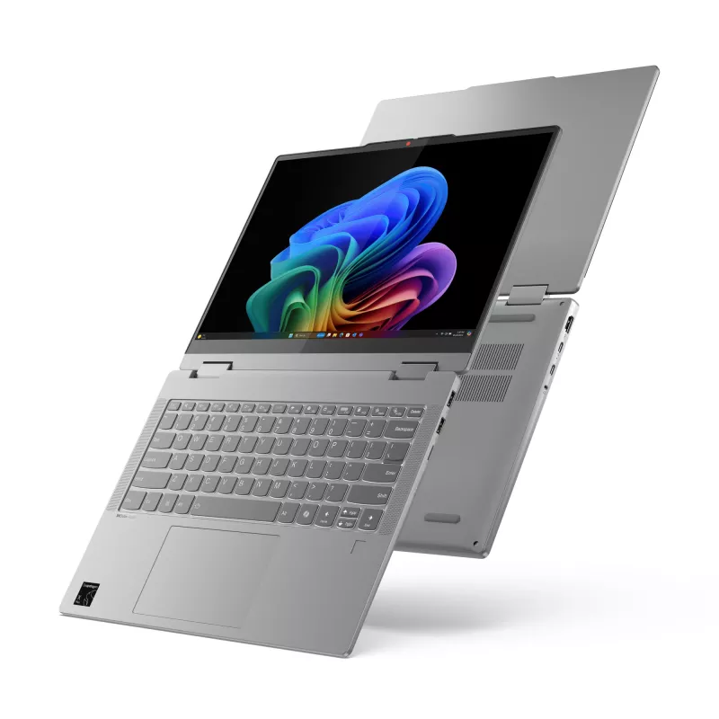 Lenovo IdeaPad 5 2-in-1 14Q8X9 Copilot+ PC Snapdragon X1P-42-100 Hübriid (2-in-1) 35,6 cm (14 tolli) Puuteekraan WUXGA 16 GB LPDDR5x-SDRAM 1 TB SSD Wi-Fi 7 (802.11be) Windows 11 Home Hall