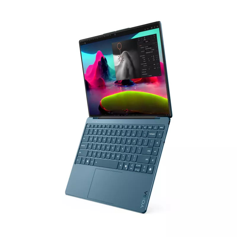 Lenovo Yoga Slim 9 14ILL10 Copilot+ PC Intel Core Ultra 7 258V Sülearvuti 35,6 cm (14 tolli) Puuteekraan WQUXGA 32 GB LPDDR5x-SDRAM 1 TB SSD Wi-Fi 7 (802.11be) Windows 11 Home Teal