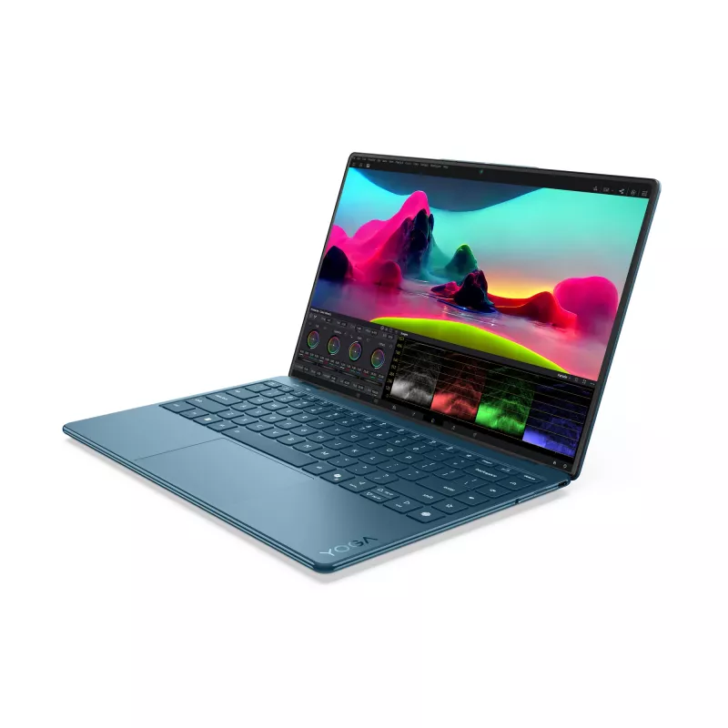 Lenovo Yoga Slim 9 14ILL10 Copilot+ PC Intel Core Ultra 7 258V Sülearvuti 35,6 cm (14 tolli) Puuteekraan WQUXGA 32 GB LPDDR5x-SDRAM 1 TB SSD Wi-Fi 7 (802.11be) Windows 11 Home Teal