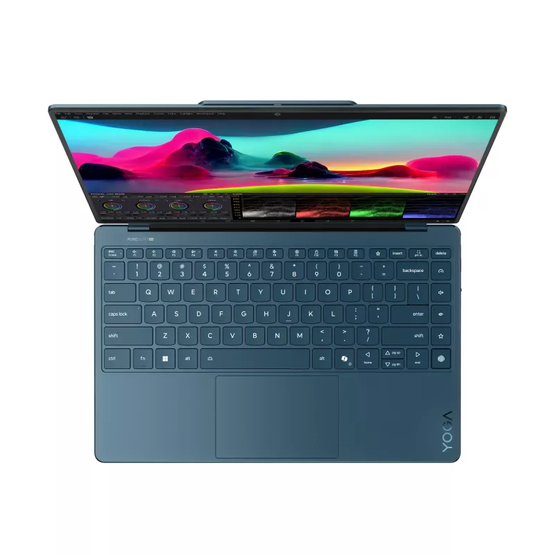 Lenovo Yoga Slim 9 14ILL10 Copilot+ PC Intel Core Ultra 7 258V Sülearvuti 35,6 cm (14 tolli) Puuteekraan WQUXGA 32 GB LPDDR5x-SDRAM 1 TB SSD Wi-Fi 7 (802.11be) Windows 11 Home Teal