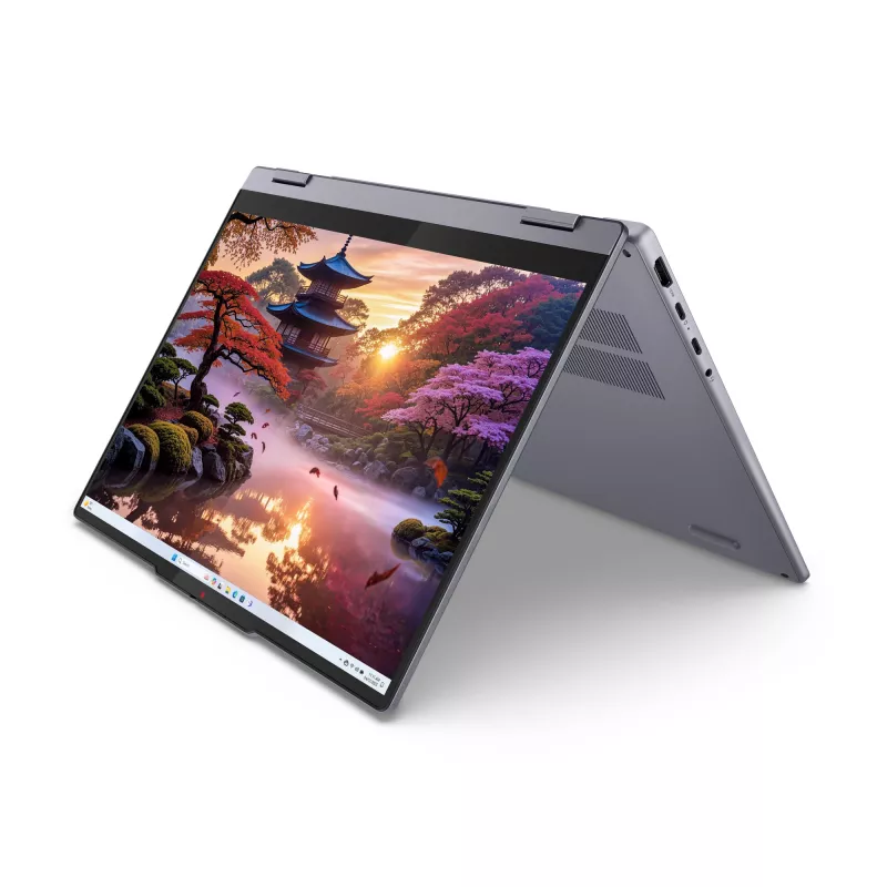 Lenovo IdeaPad 5 2-in-1 14AKP10 Copilot+ PC AMD Ryzen™ AI 7 350 Hübriid (2-in-1) 35,6 cm (14 tolli) puuteekraaniga WUXGA 16 GB LPDDR5x-SDRAM 512 GB SSD Wi-Fi 7 (802.11be) Windows 11 Home hall