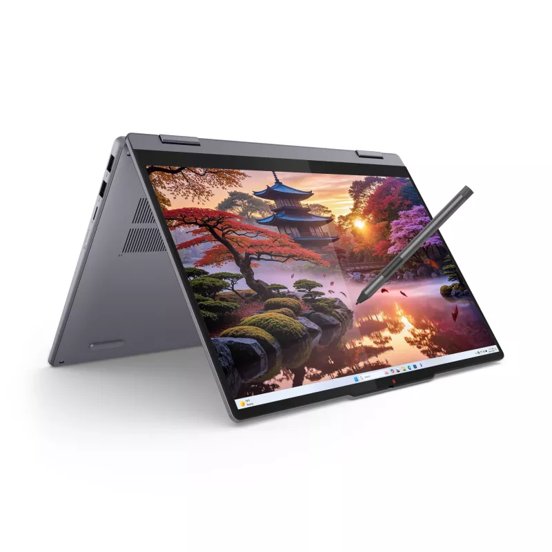 Lenovo IdeaPad 5 2-in-1 14AKP10 Copilot+ PC AMD Ryzen™ AI 7 350 Hübriid (2-in-1) 35,6 cm (14 tolli) puuteekraaniga WUXGA 16 GB LPDDR5x-SDRAM 512 GB SSD Wi-Fi 7 (802.11be) Windows 11 Home hall