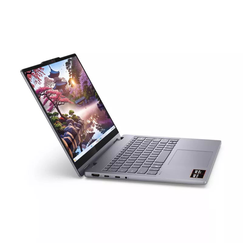 Lenovo IdeaPad 5 2-in-1 14AKP10 Copilot+ PC AMD Ryzen™ AI 7 350 Hübriid (2-in-1) 35,6 cm (14 tolli) puuteekraaniga WUXGA 16 GB LPDDR5x-SDRAM 512 GB SSD Wi-Fi 7 (802.11be) Windows 11 Home hall