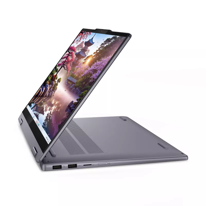 Lenovo IdeaPad 5 2-in-1 14AKP10 Copilot+ PC AMD Ryzen™ AI 7 350 Hübriid (2-in-1) 35,6 cm (14 tolli) puuteekraaniga WUXGA 16 GB LPDDR5x-SDRAM 512 GB SSD Wi-Fi 7 (802.11be) Windows 11 Home hall