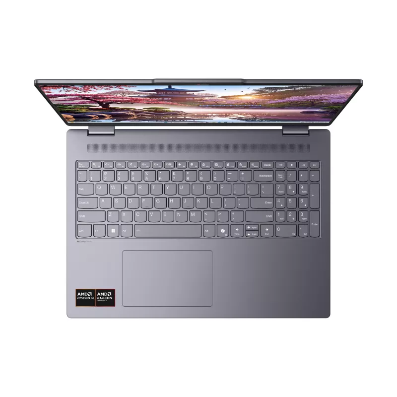 Lenovo IdeaPad 5 2-in-1 16AKP10 Copilot+ PC AMD Ryzen™ AI 7 350 Hübriid (2-in-1) 40,6 cm (16 tolli) puuteekraaniga WUXGA 16 GB LPDDR5x-SDRAM 1 TB SSD Wi-Fi 7 (802.11be) Windows 11 Home hall