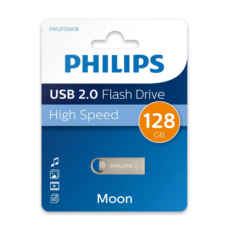 Philips Moon edition USB-mälupulk 128 GB USB Type-A 2.0 hõbedane