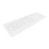 Contour Design Active Key Contour ClassicClean Meditsiiniklaviatuur Eemaldatava Kattega Täissuuruses Juhtmeta Valge C8100