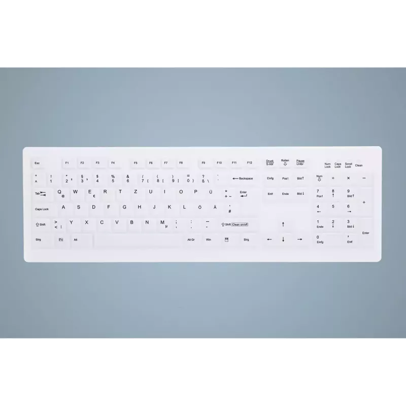 Contour Design Active Key AK-C8100F-U1-W/US meditsiiniline klaviatuur USB QWERTY US English valge
