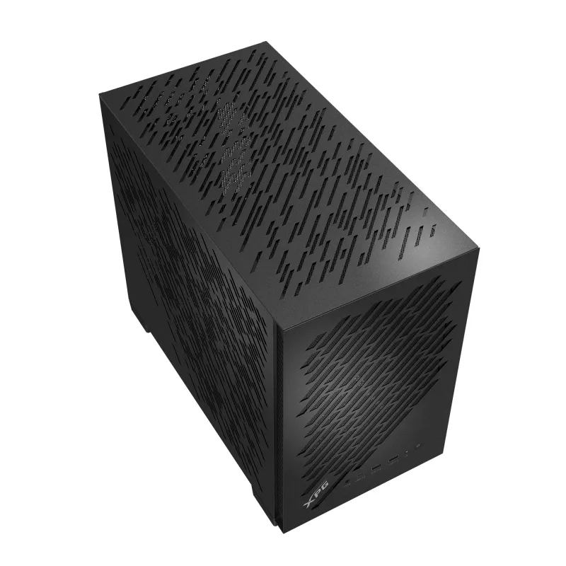 XPG VALOR AIR NANO MID-TOWER KORPUS - Must, Midi Tower, PC, Must, mikro-ATX, Mini-ITX, SPCC, 17 cm