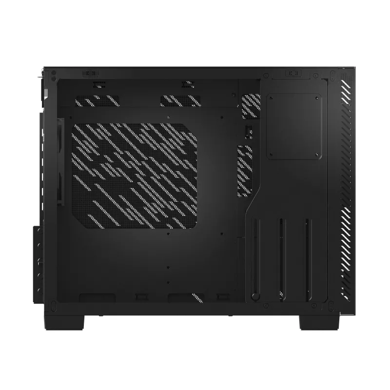 XPG VALOR AIR NANO MID-TOWER KORPUS - Must, Midi Tower, PC, Must, mikro-ATX, Mini-ITX, SPCC, 17 cm