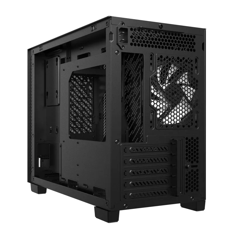XPG VALOR AIR NANO MID-TOWER KORPUS - Must, Midi Tower, PC, Must, mikro-ATX, Mini-ITX, SPCC, 17 cm