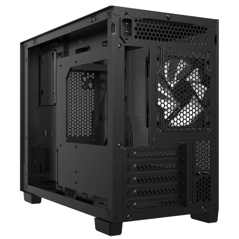 XPG VALOR MESH NANO MID-TOWER-CHASSIS - Must, Midi Tower, PC, Must, micro ATX, Mini-ITX, SPCC, 17 cm