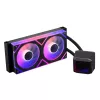 XPG LEVANTE II 240 Must, vedelikjahutuse komplekt, 12 cm, 26,7 sooni, must