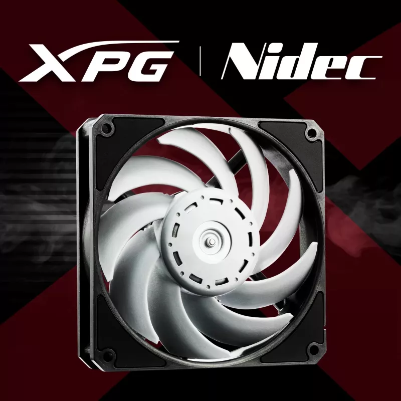 XPG VENTO PRO 120 PWM Must, Ventilaator, 12 cm, 450 p/min, 2500 p/min, Must, Valge