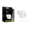 Conceptronic 3-pordiline 67 W GaN USB PD laadija koos USB-C laadimiskaabliga, USB-C x 2, USB-A x 1, QC 3.0, PPS