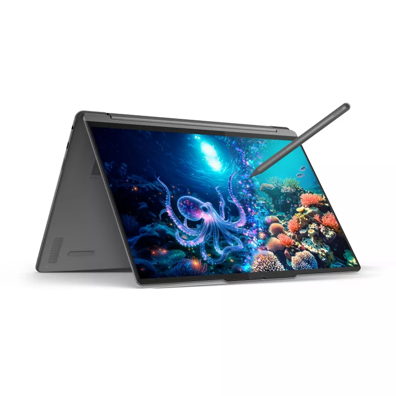 Lenovo Yoga 9 2-in-1 14ILL10 Copilot+ PC Intel Core Ultra 7 258V Hübriid (2-in-1) 35,6 cm (14 tolli) Puuteekraan WQUXGA 32 GB LPDDR5x-SDRAM 1 TB SSD Wi-Fi 7 (802.11be) Windows 11 Home Hall