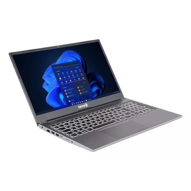 TERRA 1500P R5-7430U W11 AMD Ryzen™ 5 sülearvuti 39,6 cm (15,6 tolli) 16 GB DDR4-SDRAM 500 GB SSD Wi-Fi 6E (802.11ax) Windows 11 Home hõbedane