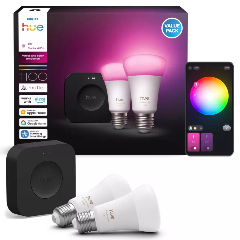 Philips Hue Valge and colour ambience nutivalgustus Nutivalgustuse komplekt Bluetooth/Zigbee 8,1 W