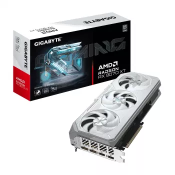 GIGABYTE Radeon RX 9070 XT GAMING OC ICE 16 GB GDDR6 256-bit PCIe 5.0 3-ventilaatoriga valge graafikakaart