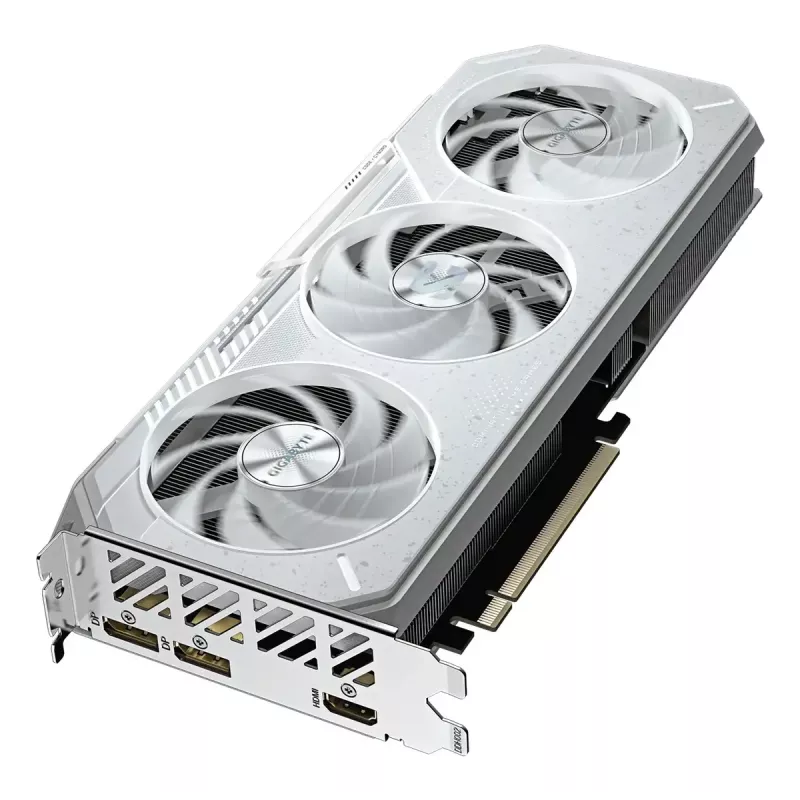GIGABYTE Radeon RX 9060 XT OC ICE graafikakaart — 16 GB GDDR6, 128-bitine, PCIe 5.0, 3-ventilaatoriga WINDFORCE