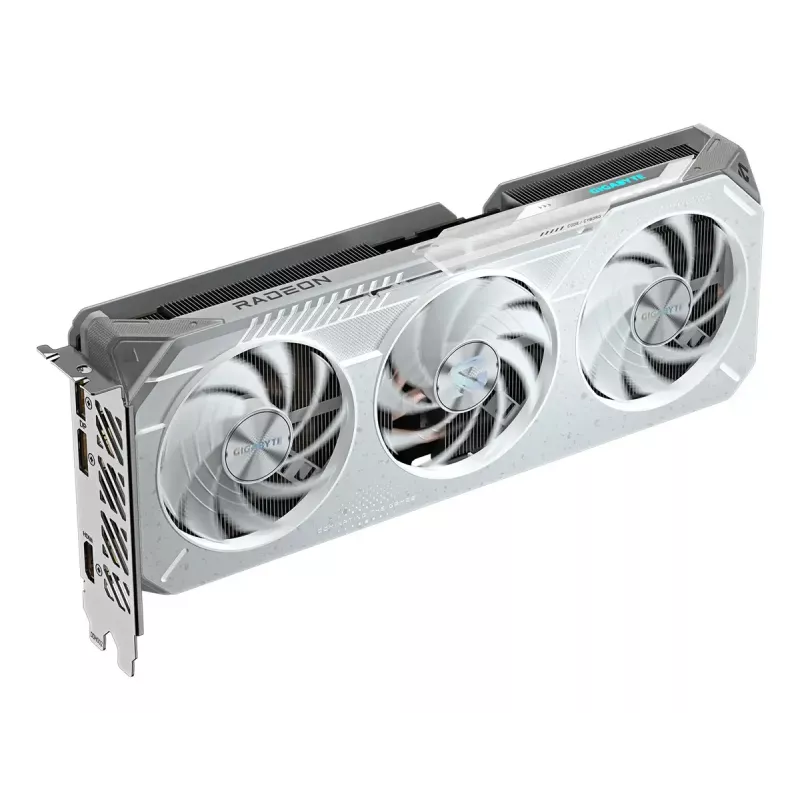 GIGABYTE Radeon RX 9060 XT OC ICE graafikakaart — 16 GB GDDR6, 128-bitine, PCIe 5.0, 3-ventilaatoriga WINDFORCE