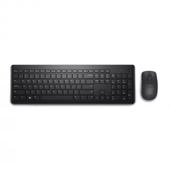 Klaviatuuri ja hiire komplekt Dell KM3322W — juhtmeta RF, täissuuruses Saksa QWERTZ, must