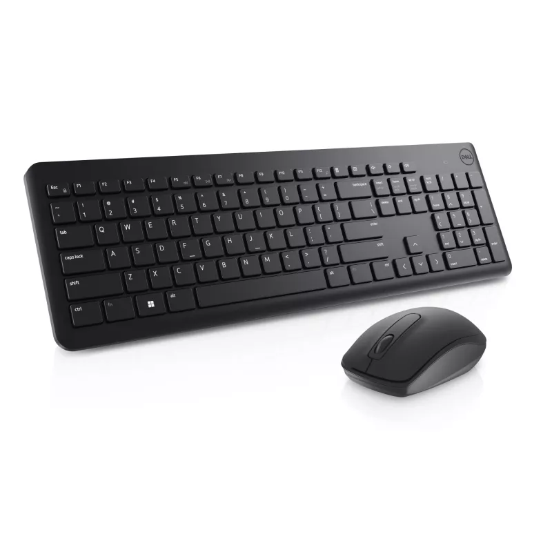 Klaviatuuri ja hiire komplekt Dell KM3322W — juhtmeta RF, täissuuruses Saksa QWERTZ, must