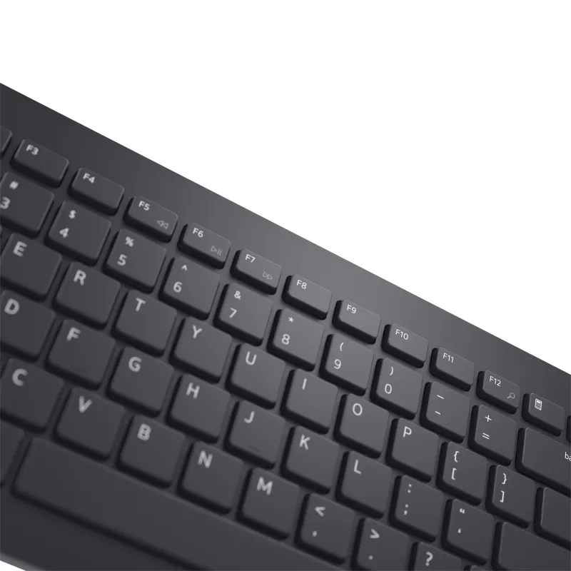 Klaviatuuri ja hiire komplekt Dell KM3322W — juhtmeta RF, täissuuruses Saksa QWERTZ, must
