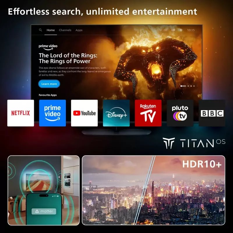 Televiisor Philips 8500 seeria 65PUS8500/12 65 tolli 4K Ultra HD QLED 3840 x 2160