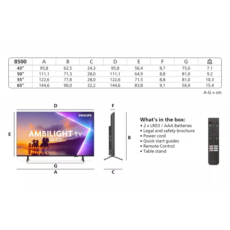 Philips 55PUS8500/12 TV 139,7 cm (55 tolli) 4K Ultra HD Smart TV Wi-Fi Must