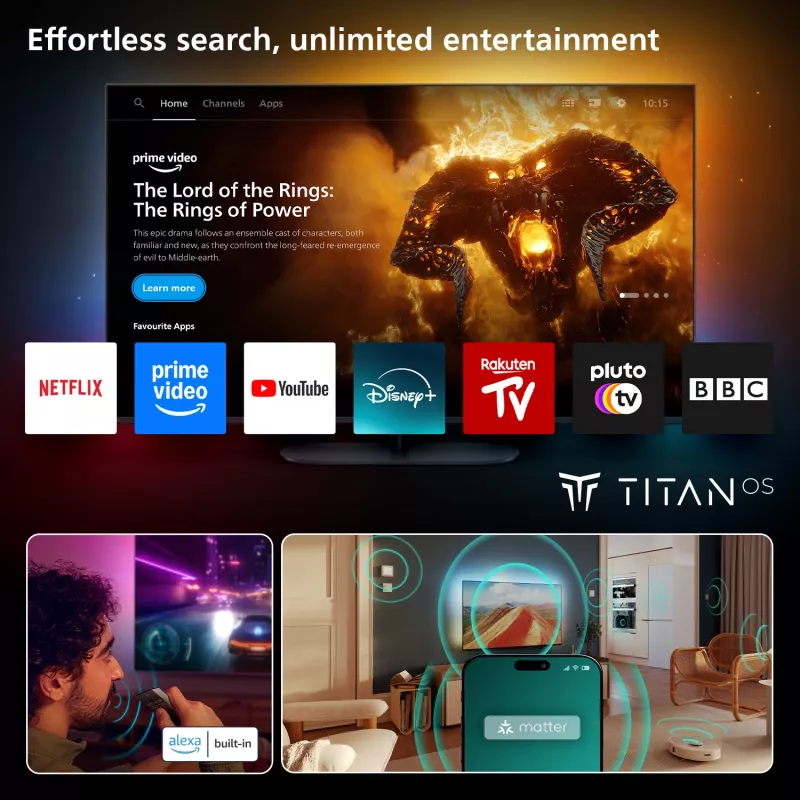 Televiisor Philips Ambilight 85MLED910/12 65 tolli 4K Ultra HD QD-Mini LED