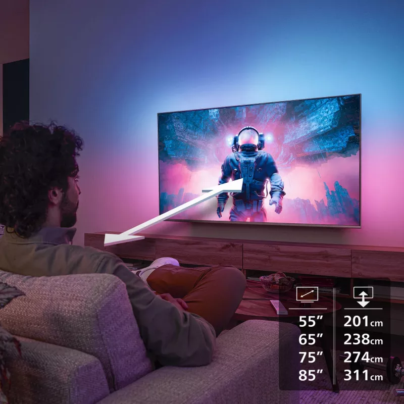 Televiisor Philips Ambilight 85MLED910/12 65 tolli 4K Ultra HD QD-Mini LED