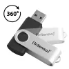 USB-mälupulk Intenso 128 GB USB-A 3.2 Gen 1x1 must-hõbedane