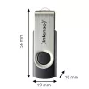 USB-mälupulk Intenso 128 GB USB-A 3.2 Gen 1x1 must-hõbedane