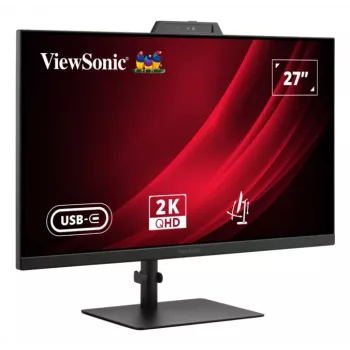 27-tolline ViewSonic VG2741V-2K arvutimonitor, 2560×1440 QHD, 4 ms, IPS/LCD, sisseehitatud kõlarid, VESA, kõrguse reguleerimine, must