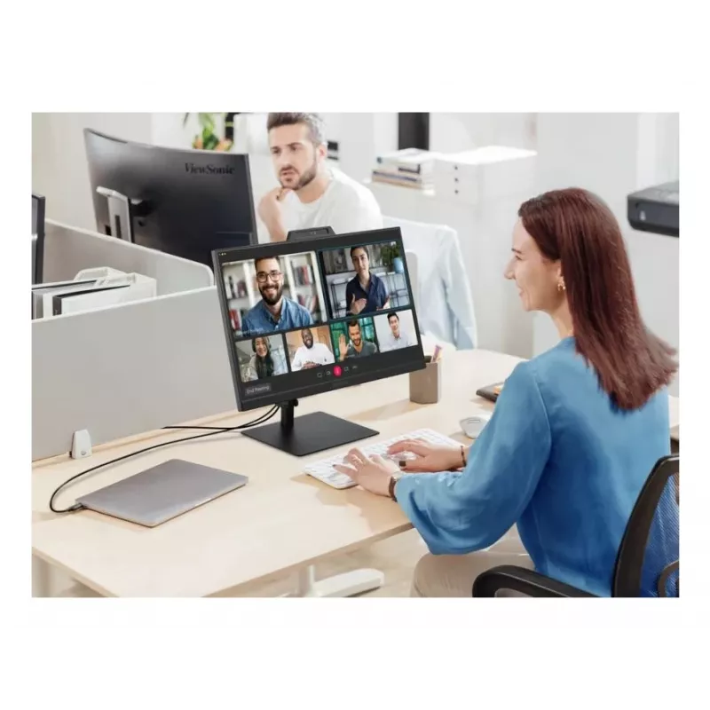 27-tolline ViewSonic VG2741V-2K arvutimonitor, 2560×1440 QHD, 4 ms, IPS/LCD, sisseehitatud kõlarid, VESA, kõrguse reguleerimine, must