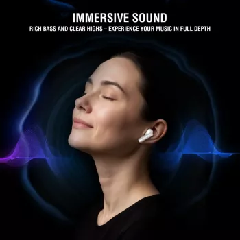 Kõrvaklapid 4smarts SkyBuds Pro ANC True Wireless Stereo TWS In-ear Bluetooth Valge 10 m ulatus 40 g