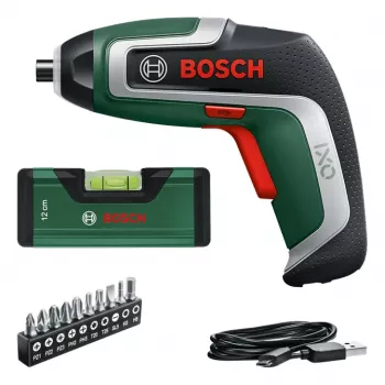 Juhtmeta kruvikeeraja Bosch IXO 7 koos 32-osalise otsakukomplektiga, laetav käsikruvikeeraja