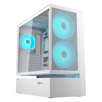 COUGAR Midi Tower korpus, CFV235, ARGB, Mesh, Valge