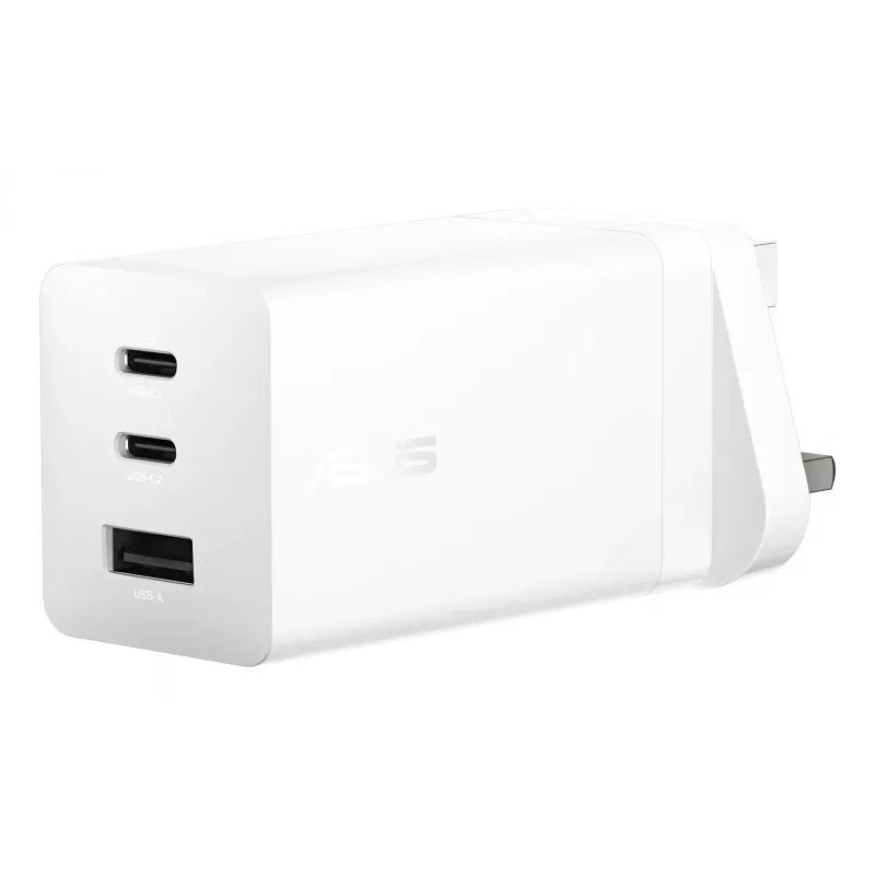 Laadija ASUS 100W USB-C GaN Charger Universaalne Valge AC Kiirlaadimine Siseruumides