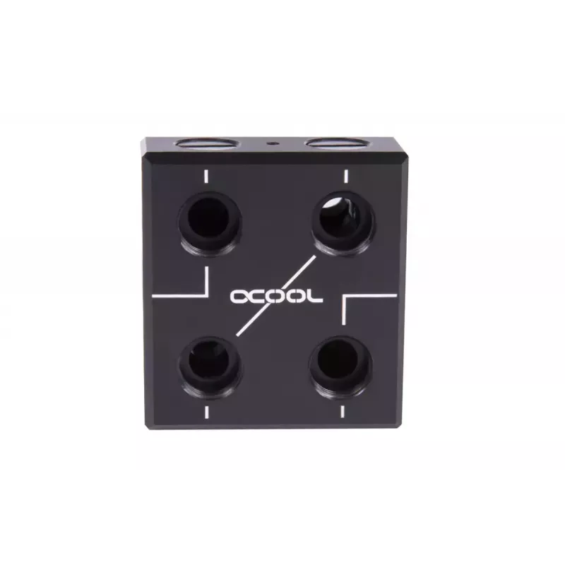 Vesiblokk Alphacool 12993 Acetal Copper Nickel Must 52mm 56mm 22.5mm