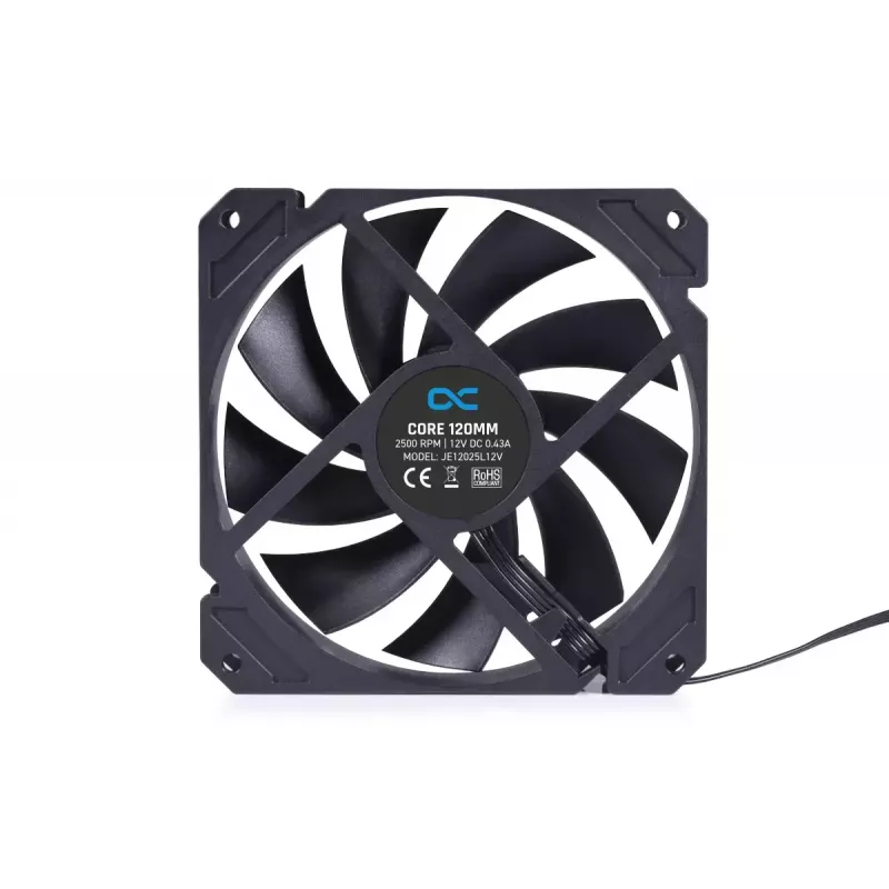 Ventilaator Alphacool 24852 12 cm must 600-2500 RPM hüdrauliline