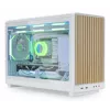 Arvuti korpus Lian Li A3-mATX Micro Tower — Valge puiduga, toetab ATX/SFX/SFX-L toiteplokke, Micro-ATX/Micro-ITX, 1x3,5 tolli + 2x2,5 tolli