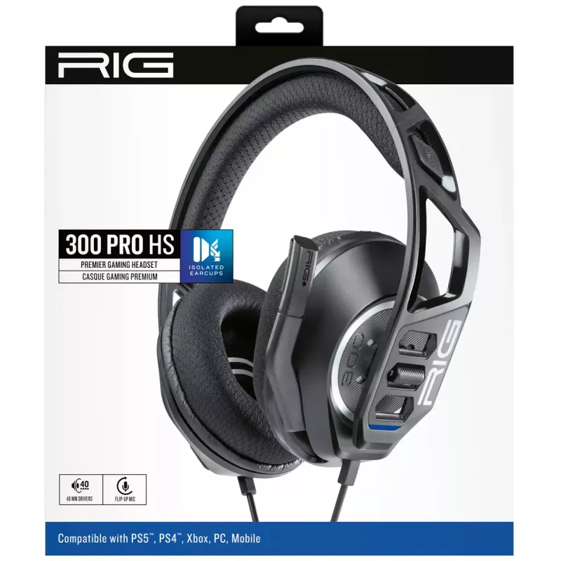 Nacon RIG 300 PRO HS mängukõrvaklapid, must