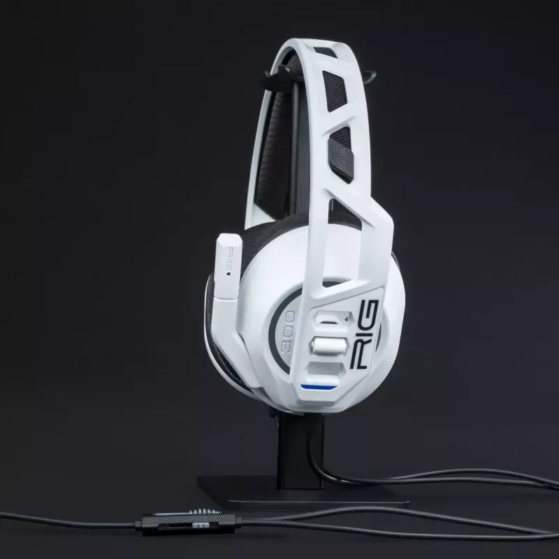 Peakomplekt nacon RIG 300 PRO HS — juhtmega peakomplekt mänguritele, kõrvaklapid ümber kõrva, 20–20000 Hz, 1,2 m kaabel, valge