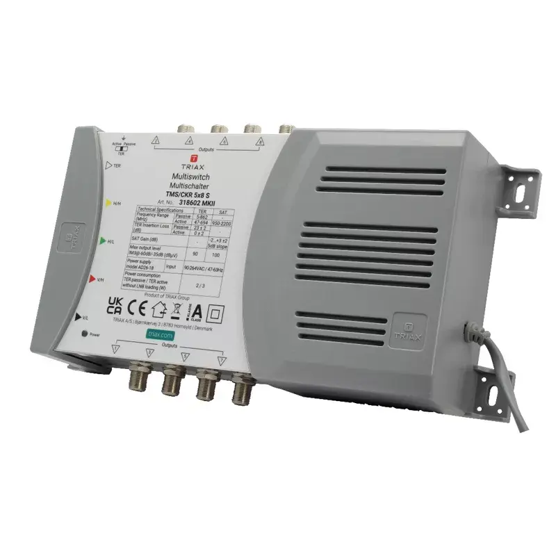 Triax 318602 satelliidi multisvaits 5 sisendit 8 väljundit