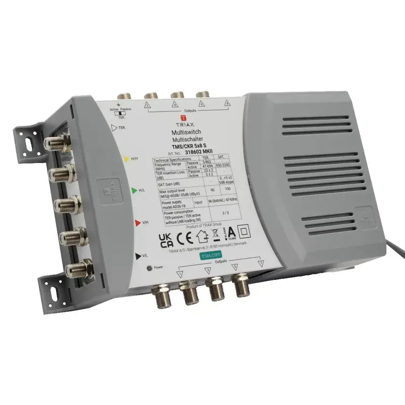 Triax 318602 satelliidi multisvaits 5 sisendit 8 väljundit