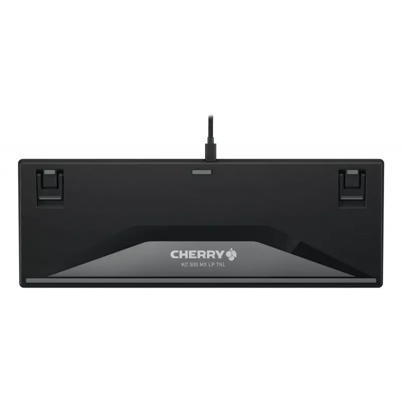 Klaviatuur Cherry KC 500 MX LP TKL Tenkeyless USB QWERTZ saksa 88 klahvi hall/must